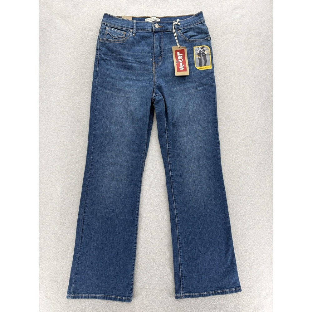 Levis Perfectly Slimming 512 Bootcut Jeans Womens 12 Blue Wash Stretch Shaping